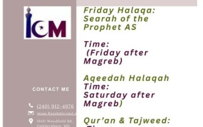 Weekly Program with Imam Ragab